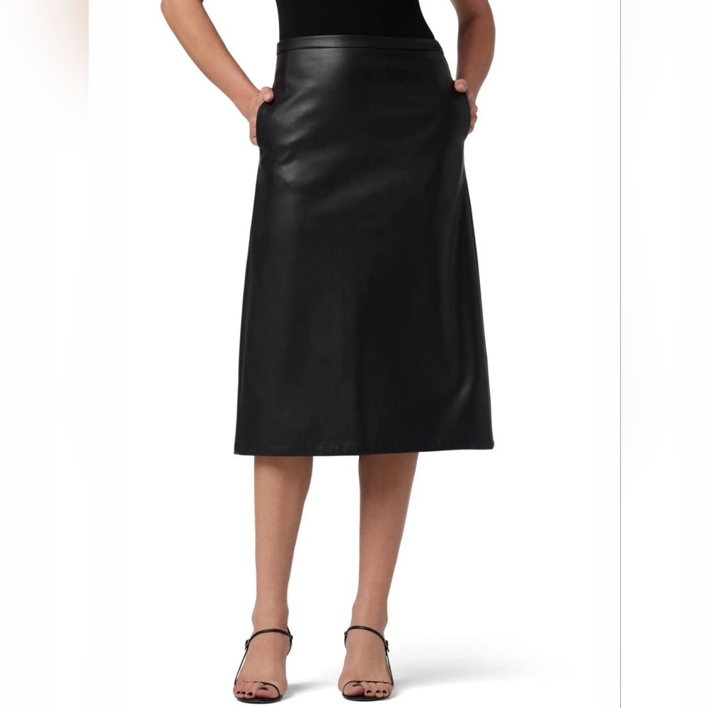 Joe's Jeans Faux Leather Midi Skirt XS